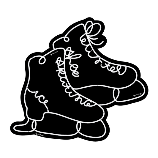 ICE SKATING SHOES #ajwinterillustrations