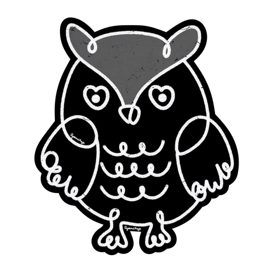 Owl line drawing