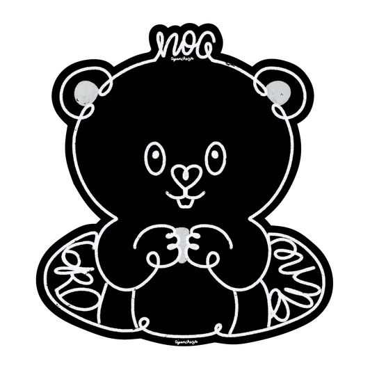 Groundhog line drawing